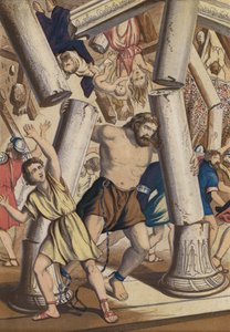Death of Samson by English School